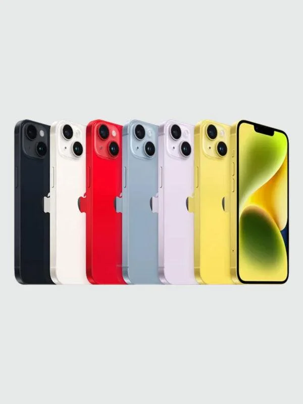 Apple iPhone14 (128 - 256GB) | Blue, Purple, Midnight, Yellow, Starlight