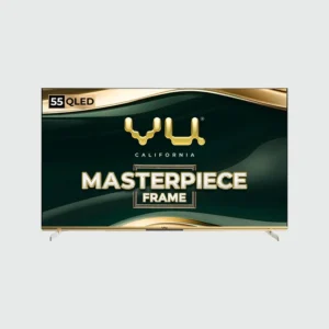 Vu 139cm (55 inches) Masterpiece Frame Series 4K QLED TV 55MASTERPIECE (Armani Gold)