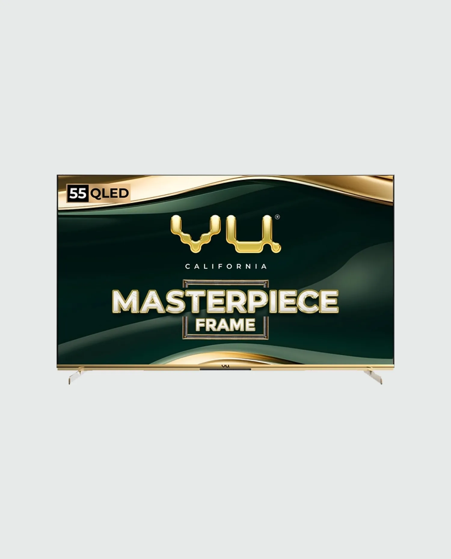 Vu 139cm (55 inches) Masterpiece Frame Series 4K QLED TV 55MASTERPIECE (Armani Gold)