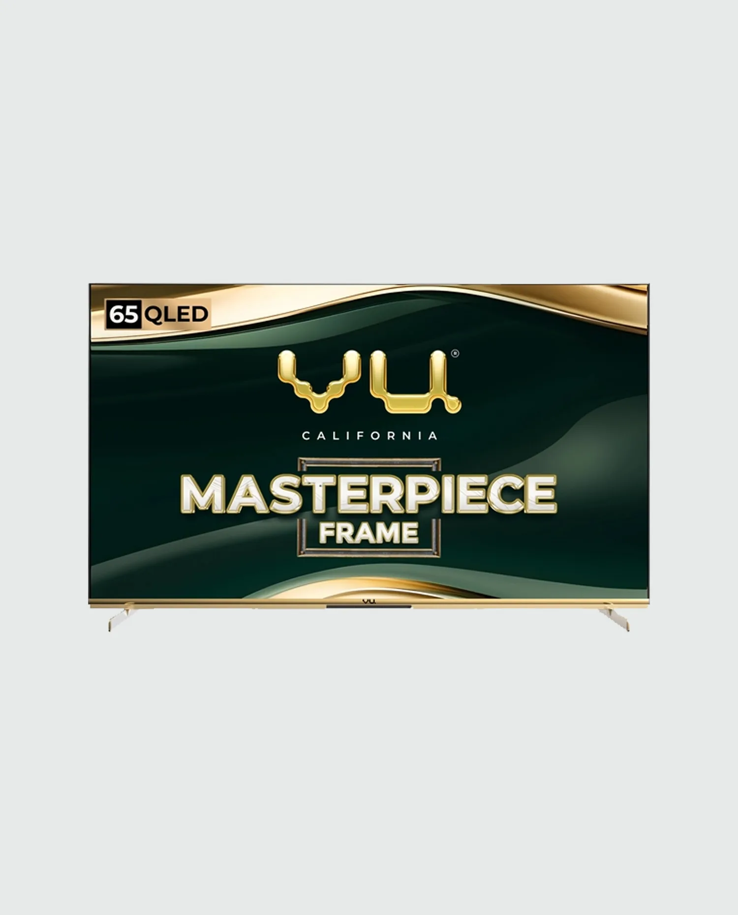 Vu 164cm (65 inches) Masterpiece Frame Series 4K QLED TV 65MASTERPIECE (Armani Gold)