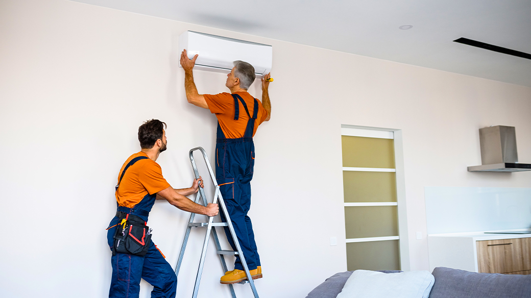 Split AC installation